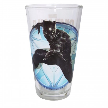 Black Panther Civil War Pint Glass