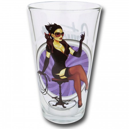 Catwoman Bombshells Pint Glass