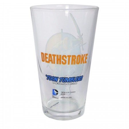 Deathstroke Action Pint Glass