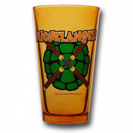 TMNT Colored Pint Glass Set of 4