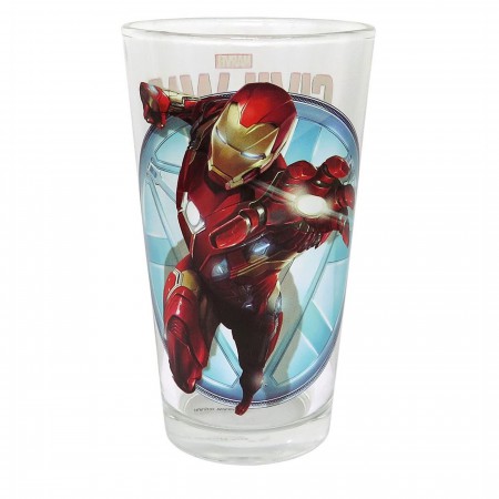 Iron Man Action Pint Glass