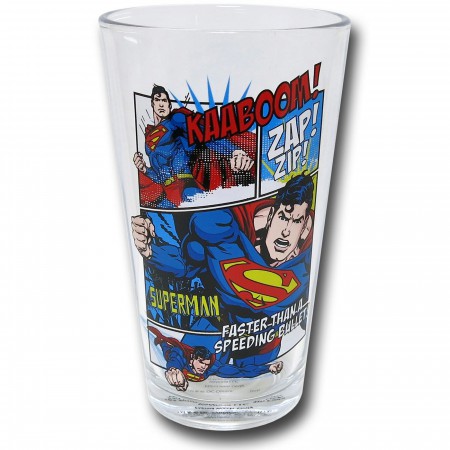 DC Comic Panel Action Pint Glass Set