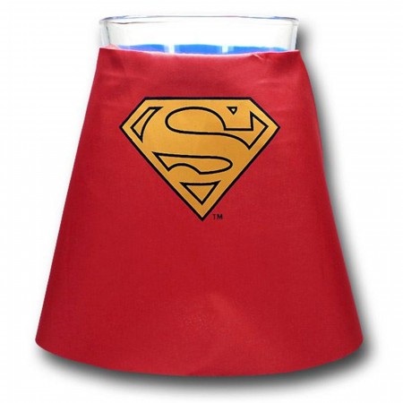 Superman Pint Glass With Cape
