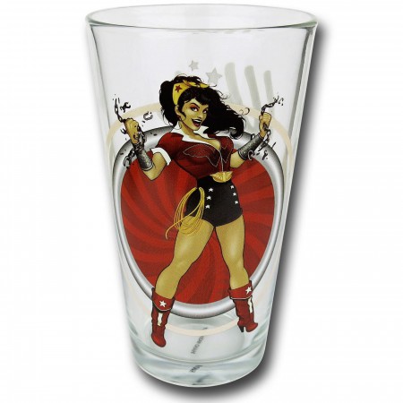 Wonder Woman Bombshells Pint Glass