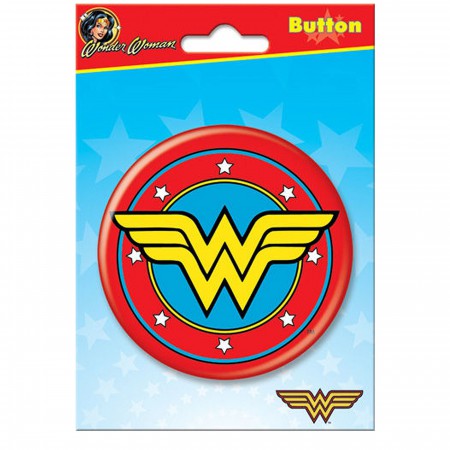 Wonder Woman Symbol 3" Button