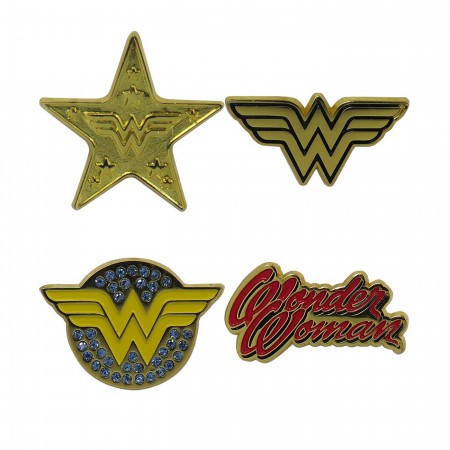 Wonder Woman Lapel Pin Set of 4