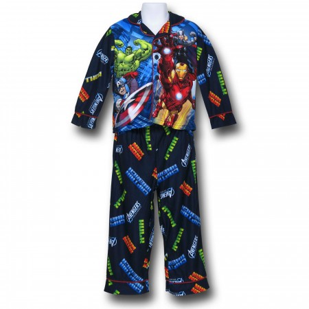 Avengers Heroes & Logos Kids Pajama Set