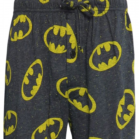 Batman Symbol Confetti All-Over Print Men's Pajama Pants