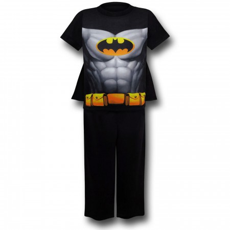 Batman Caped Costume Kids PJ Sleep Set