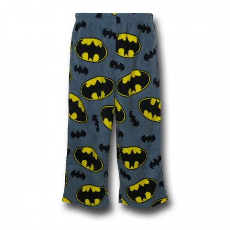 Batman Costume Top Kids Fleece Pajama Set