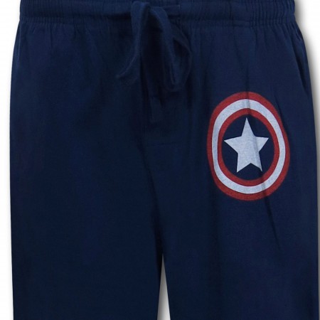 Captain America Symbol Blue Sleep Pants