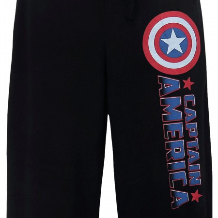 Captain America Comic Logo Men's Pajama Pants