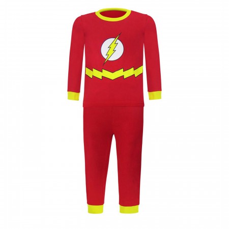 Flash Costume Kids Tight Fit Pajama Set