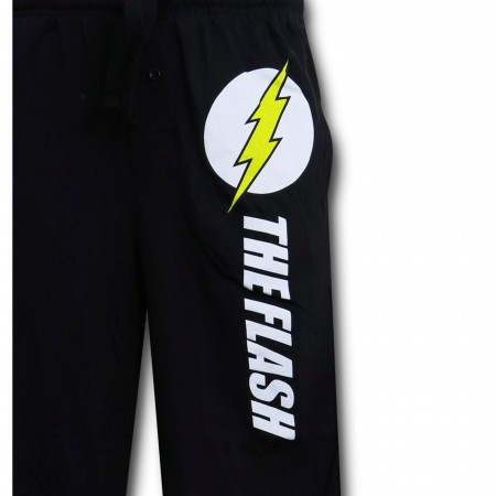 Flash Symbol Black Pajama Pants