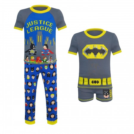 Justice League & Batman Toddler 4 Piece Pajama Set