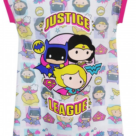 Justice League Chibi Heroines Toddler Night Shirt