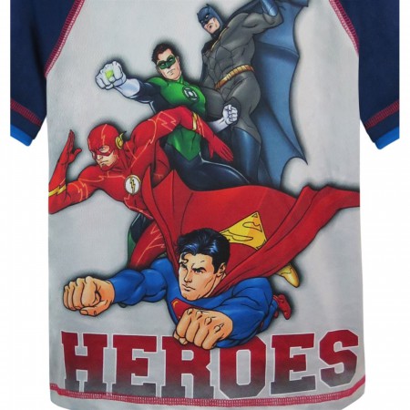 Justice League Heroes Juvenile Top & Short Set