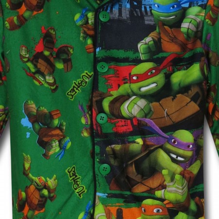 TMNT Jersey Coat Green Kids Pajama Set