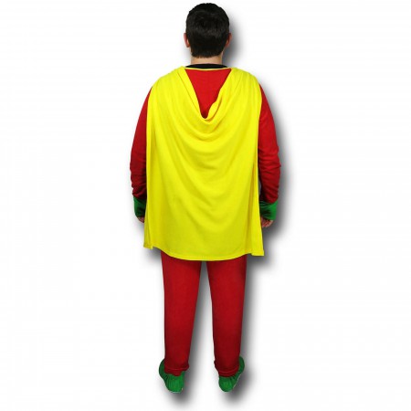 Robin Caped Footed Costume Pajamas