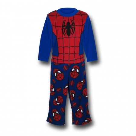 Spiderman Costume Top Kids Fleece Pajamas