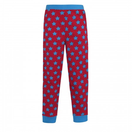 Supergirl Retro Girl's Thermal Pajama Set
