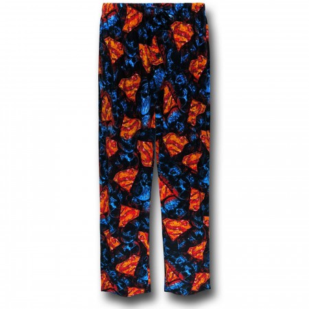 Superman All-Over Symbol Collage Sleep Pants