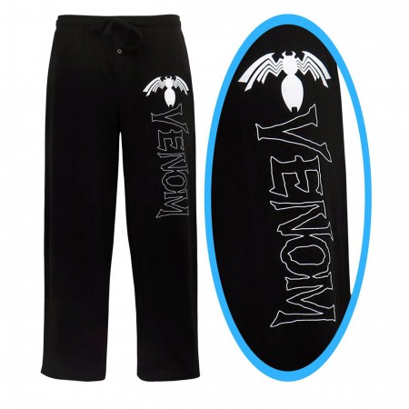 Venom Comic Logo Men's Pajama Pants