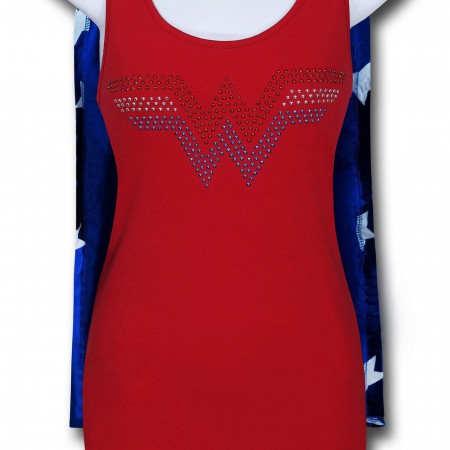 Wonder Woman Women's Caped Sleep Tank Dress