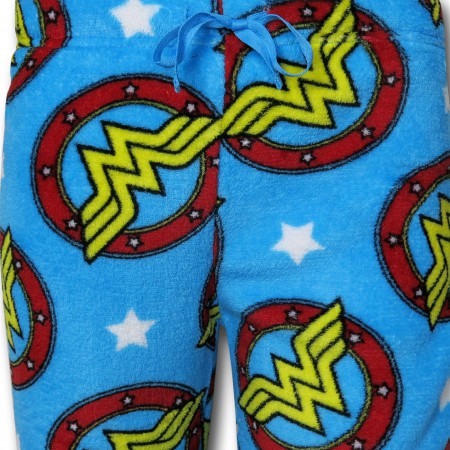 Wonder Woman Symbol Poly Fleece Lounge Pants