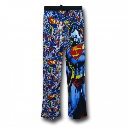 Superman Image & Collage Men's Pajama Pants