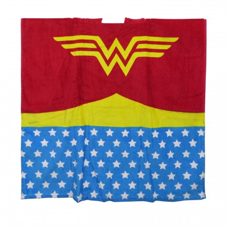 Wonder Woman Costume Kids' Towel Poncho