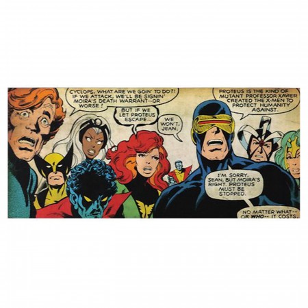 X-Men Vs Proteus Comic Panel Matted Print