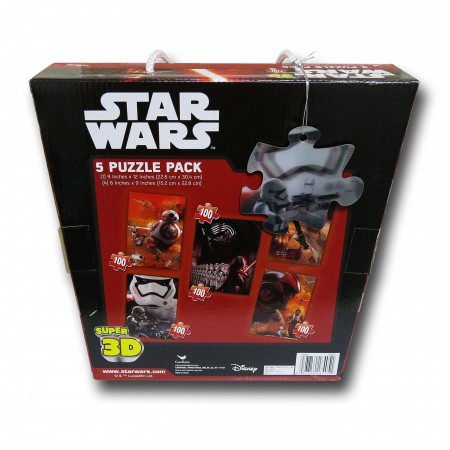 Star Wars Force Awakens 3D 5-Pack Puzzle