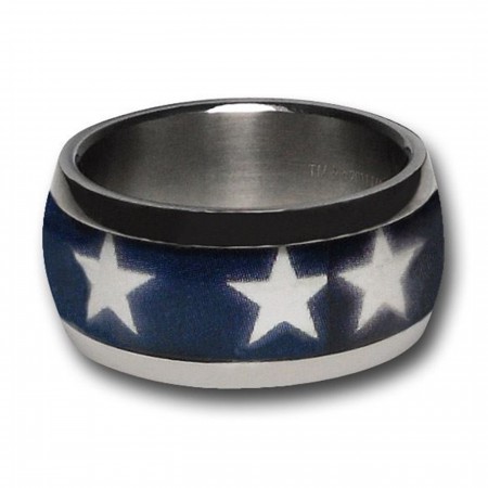 Captain America Shield & Stars Ring