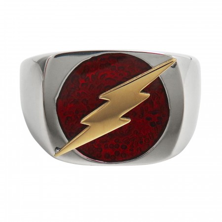 Flash Symbol Stainless Steel Ring