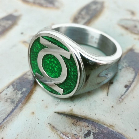 Green Lantern Symbol Stainless Steel Ring