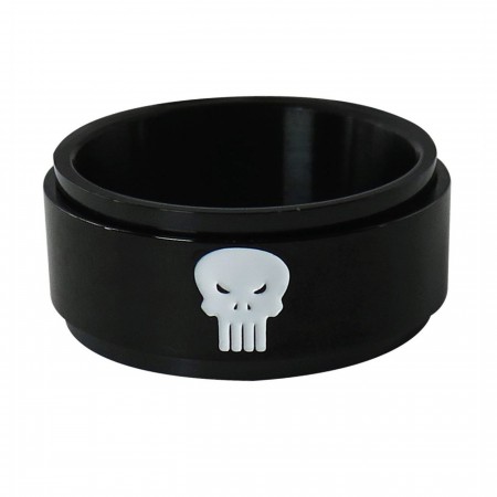 Punisher Stainless Steel Plated Spinner Ring