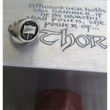 Thor Hammer Symbol Avengers Ring