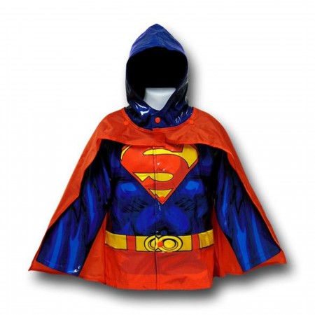 Superman NEW Kids Costume Caped Raincoat