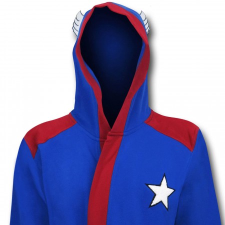Captain America Hooded Robe with Belt