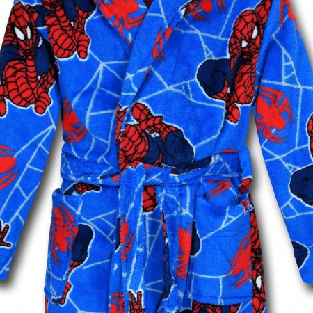 Spiderman Webs and Image Kids Robe
