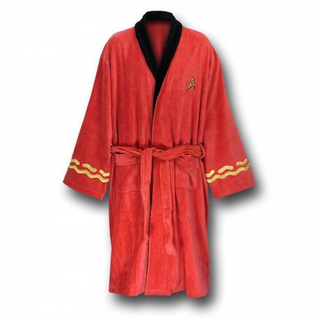 Star Trek Red Security Terry Cloth Robe- OSFA