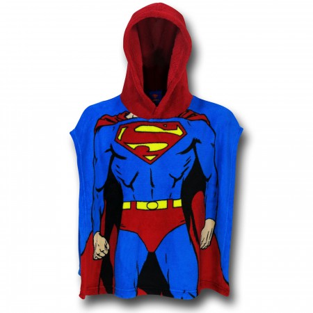 Superman Costume Toddler Hooded Poncho