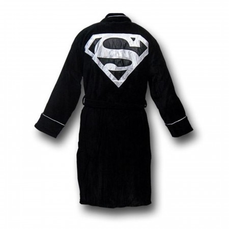 Superman Black Symbol Robe