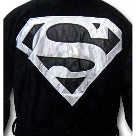 Superman Black Symbol Robe