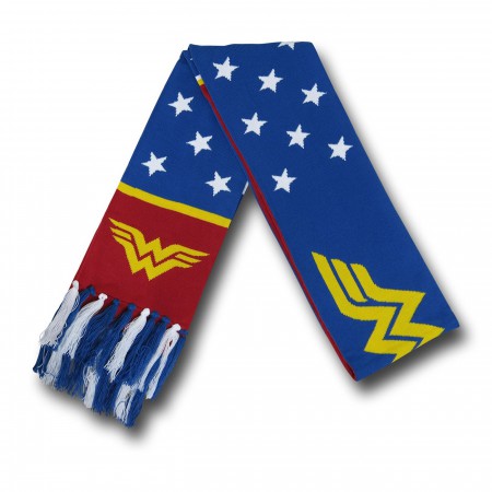 Wonder Woman Symbol & Stars Scarf