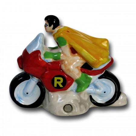 Batman and Robin Cycle Salt and Pepper Shakers