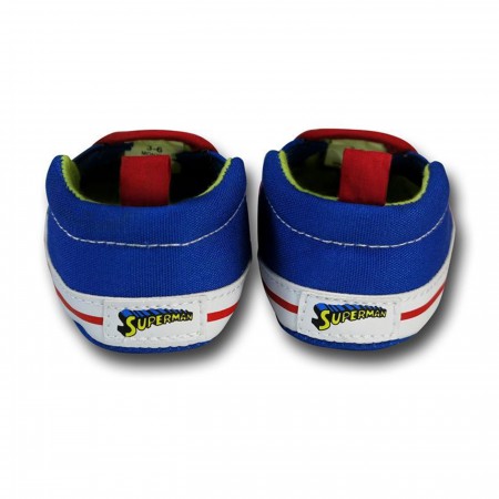 Superman Symbol Soft Slip-On Infant Shoes