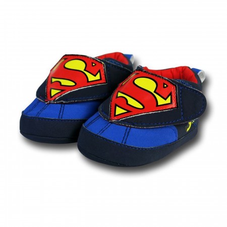 Superman Symbol Soft Velcro Infant Shoes