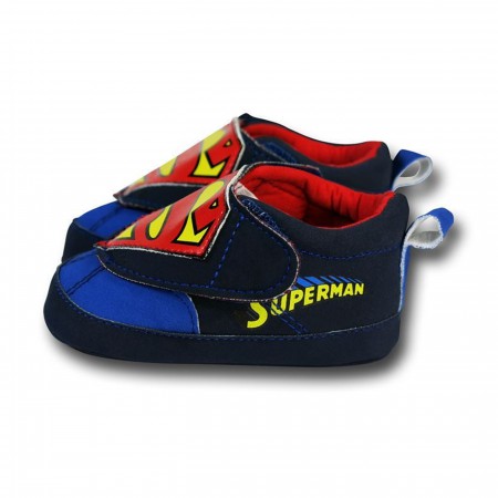 Superman Symbol Soft Velcro Infant Shoes